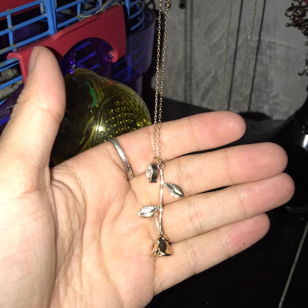 rose necklace